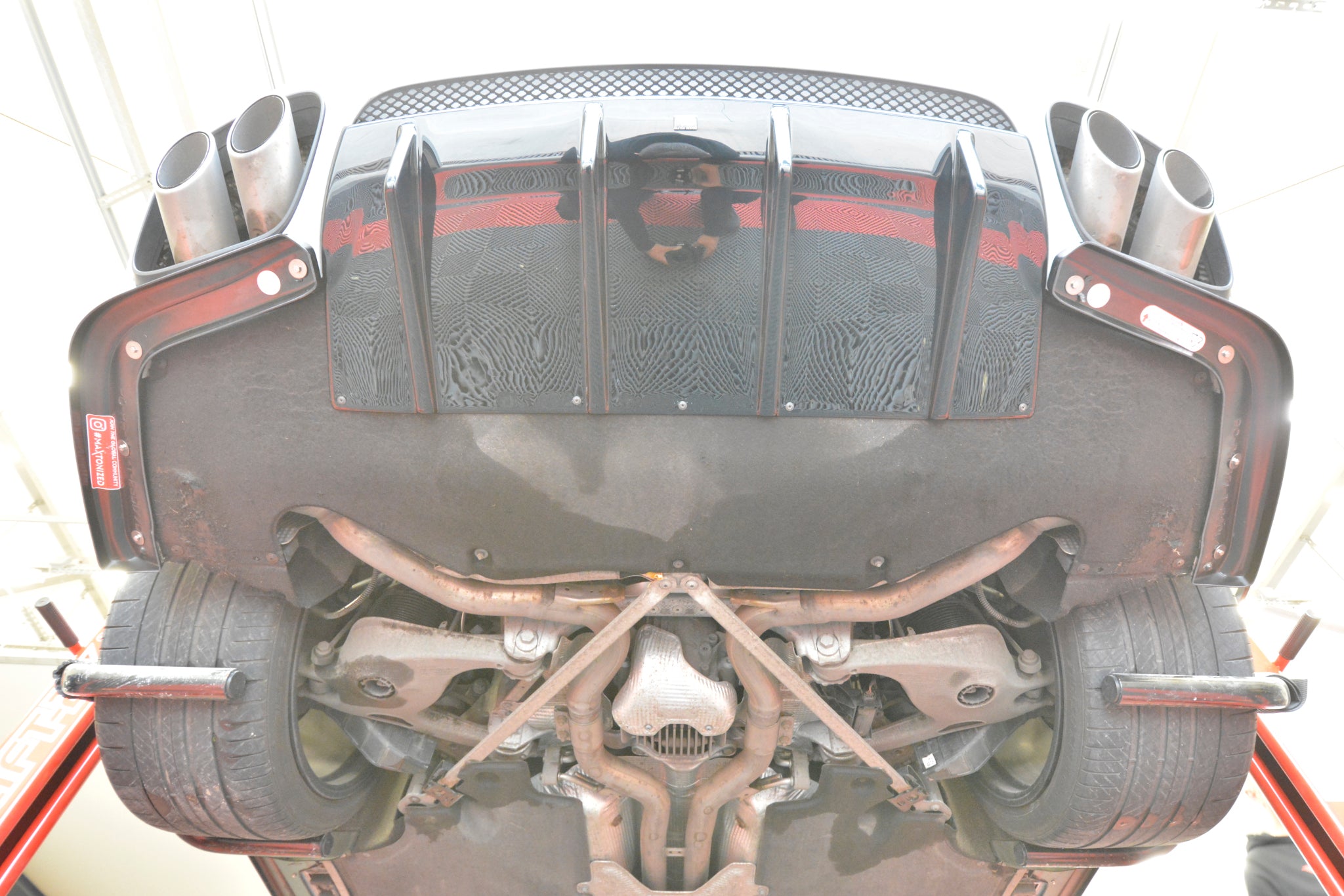 Prelungire difuzor bara spate Porsche Panamera Turbo GTS 971 2016- v2 - Maxton Design