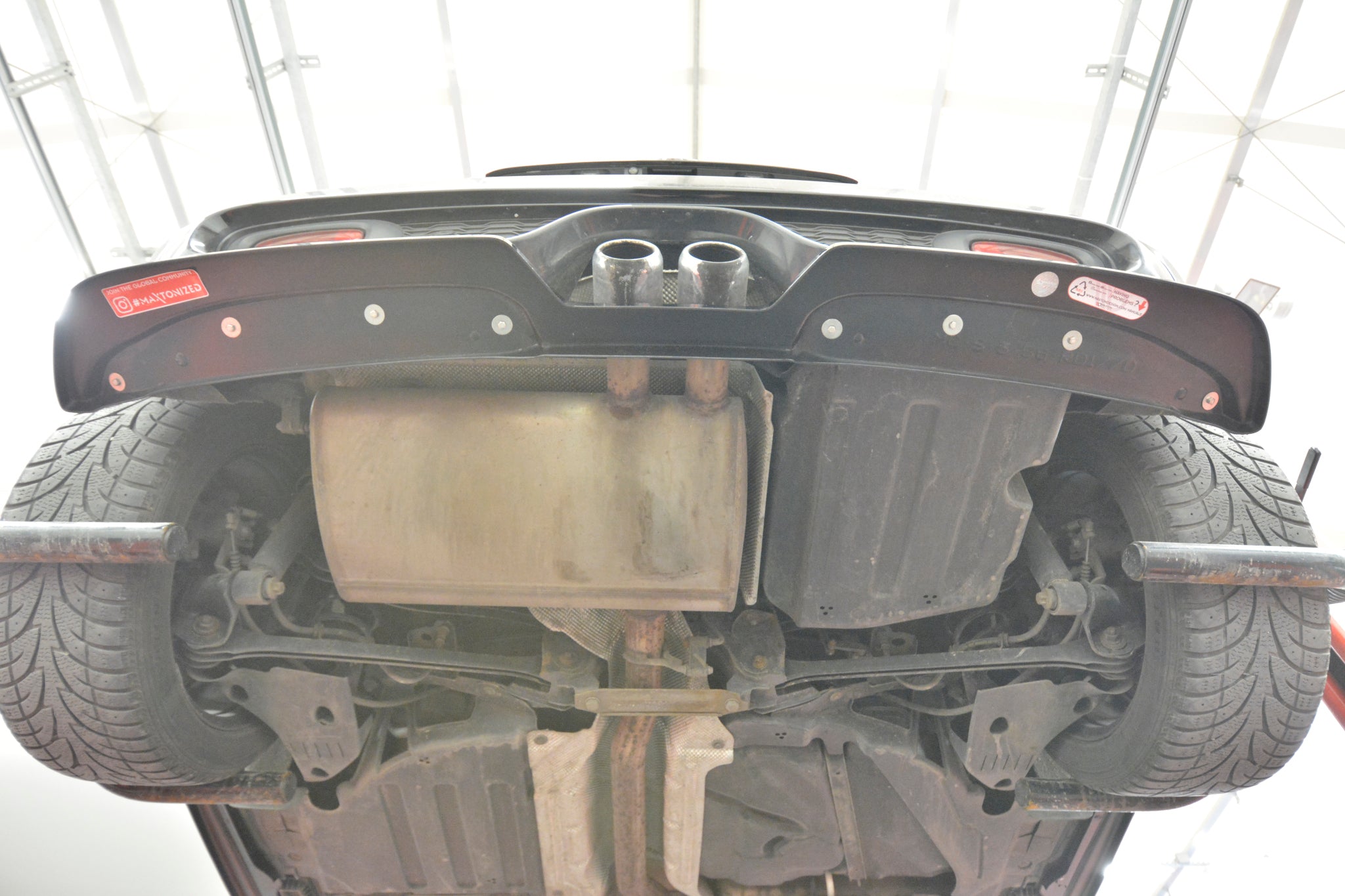 Prelungire splitter bara spate Mini Cooper S Mk3 F56 2014-2017 v1 - Maxton Design