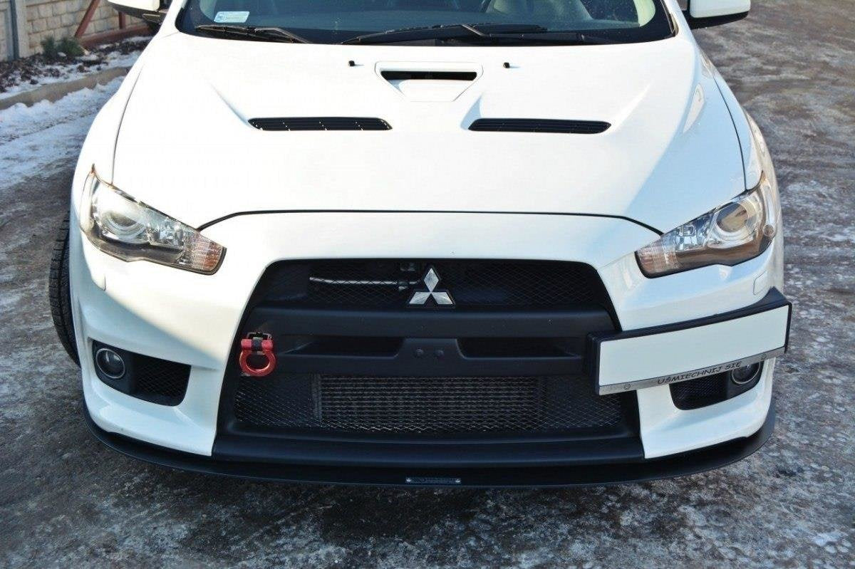 Prelungire splitter bara fata Mitsubishi Lancer EVO X 2007-2015 v3 - Maxton Design