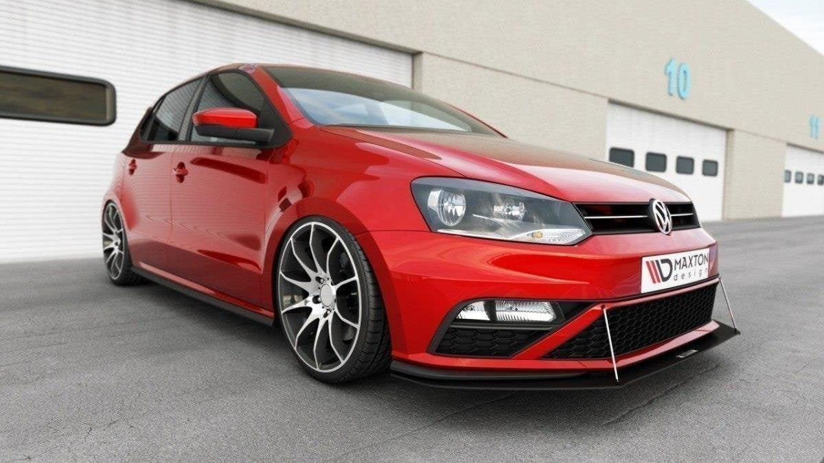 Prelungire splitter bara fata Volkswagen Polo Mk5 GTI Facelift 2015-2018 v5 - Maxton Design