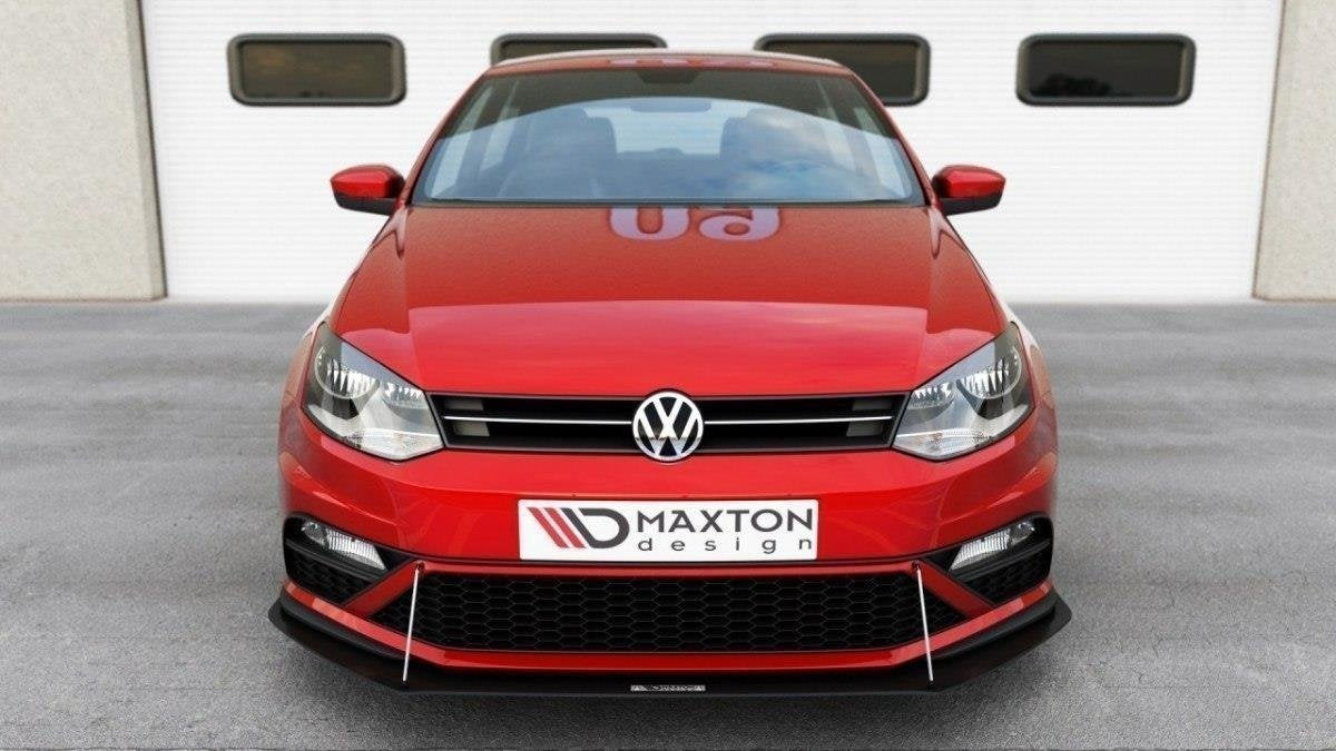 Prelungire splitter bara fata Volkswagen Polo Mk5 GTI Facelift 2015-2018 v5 - Maxton Design