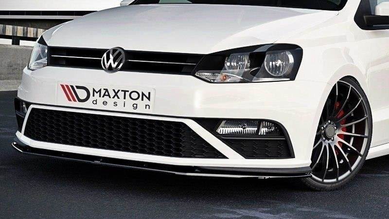 Prelungire splitter bara fata Volkswagen Polo Mk5 GTI Facelift 2015-2018 v1 - Maxton Design