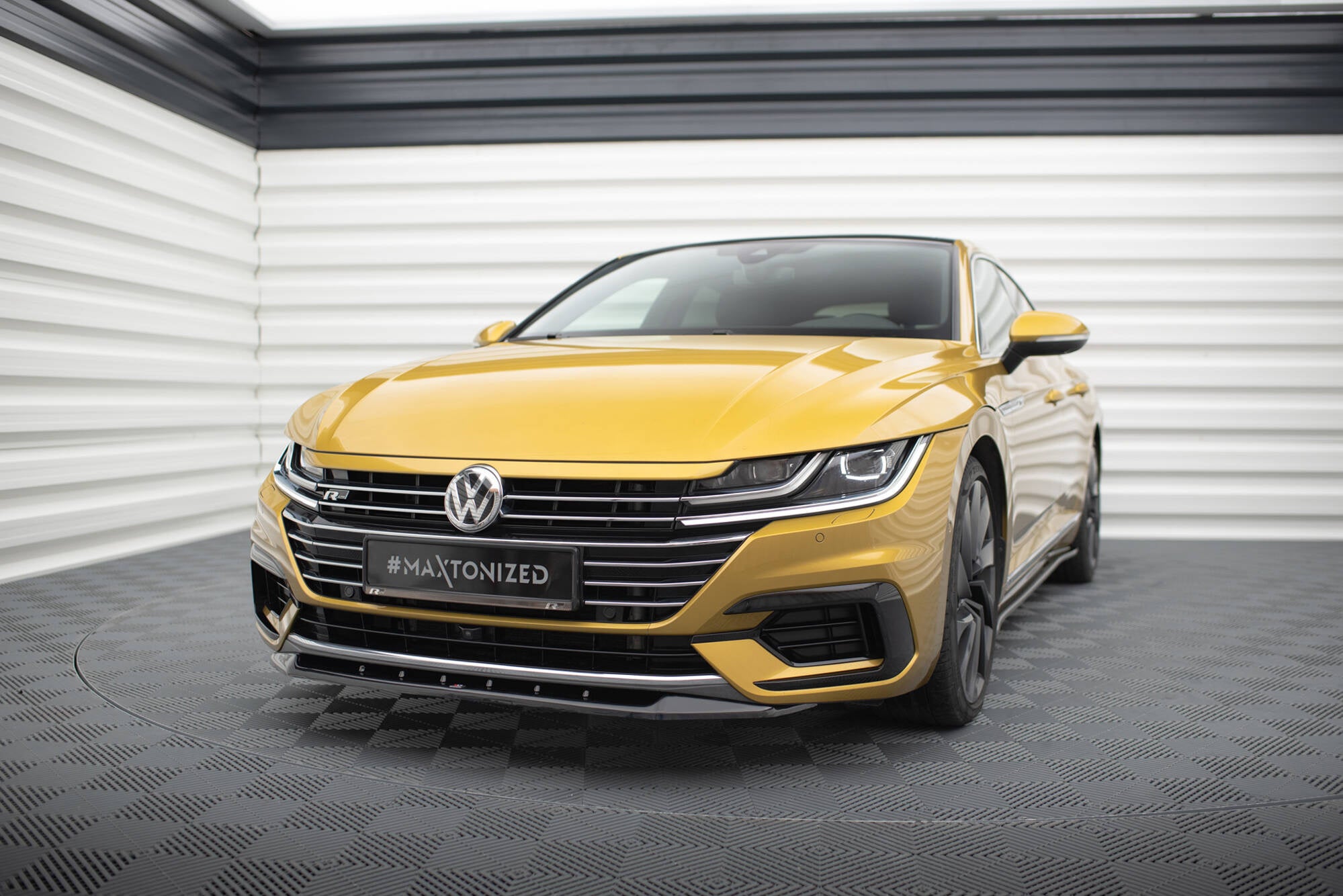 Prelungire splitter bara fata Volkswagen Arteon 2017- v2 - Maxton Design