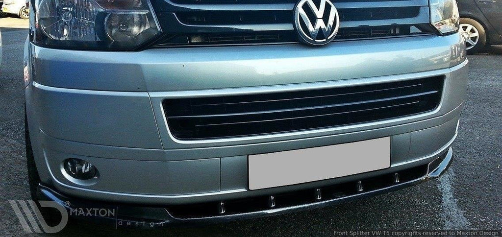 Prelungire splitter bara fata Volkswagen T5 Facelift 2009-2015 v2 - Maxton Design