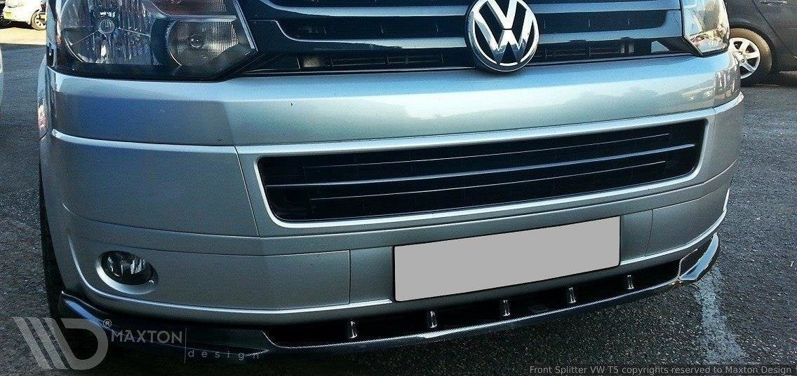 Prelungire splitter bara fata Volkswagen T5 Facelift 2009-2015 v2 - Maxton Design