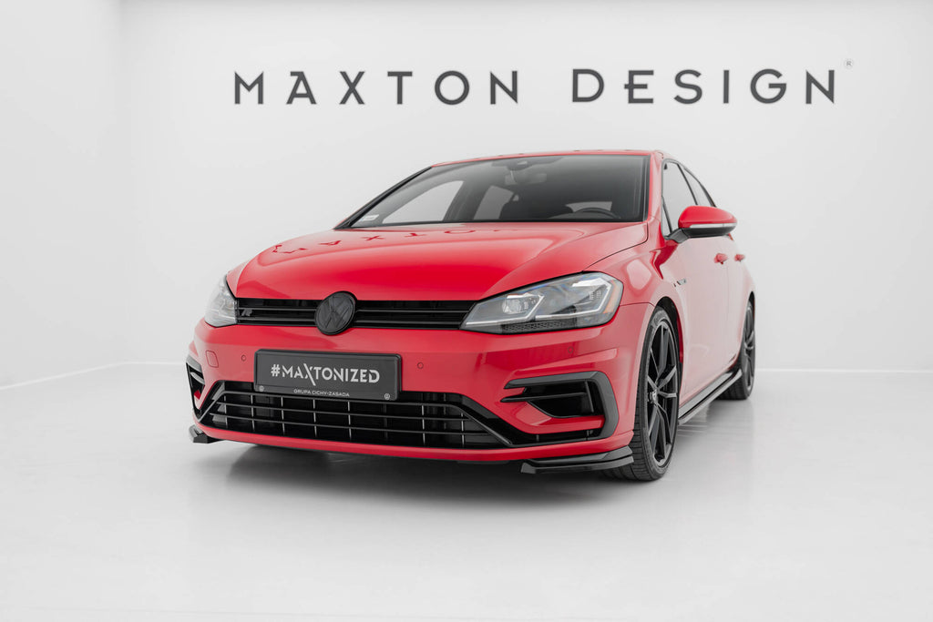 Prelungire splitter bara fata Volkswagen Golf 7 R Facelift 2017- v21 - Maxton Design