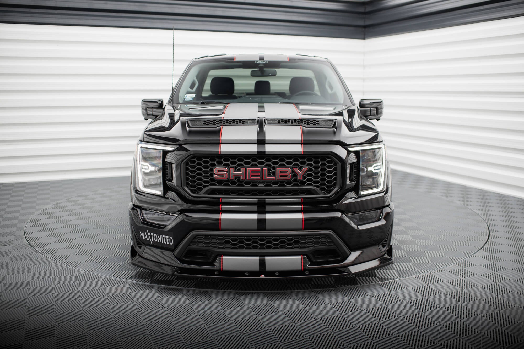 Prelungire splitter bara fata Shelby F150 Super Snake 2020- v1 - Maxton Design
