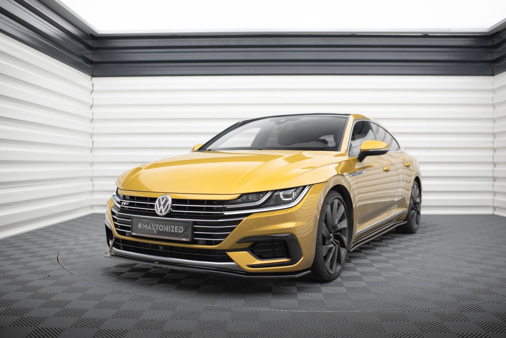 Prelungire splitter bara fata Volkswagen Arteon 2017- v1 - Maxton Design