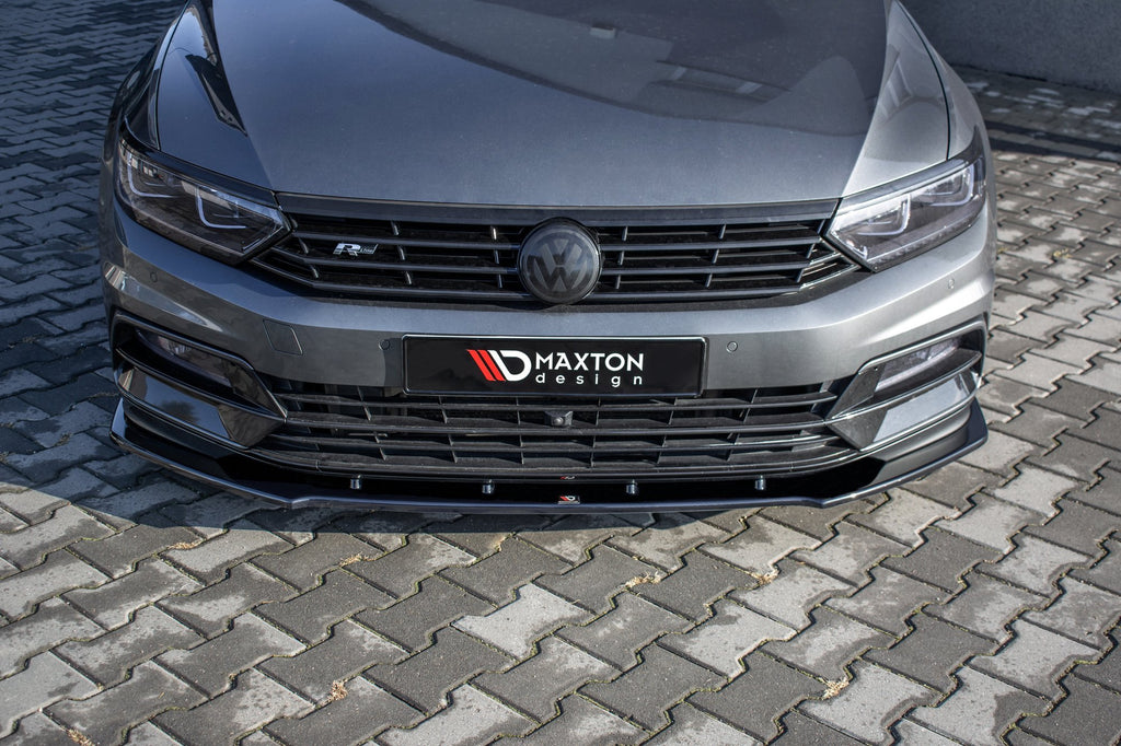 Prelungire splitter bara fata Volkswagen Passat B8 R-Line 2015- v9 - Maxton Design