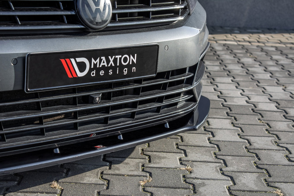Prelungire splitter bara fata Volkswagen Passat B8 R-Line 2015- v9 - Maxton Design