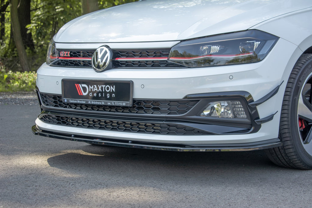 Prelungire splitter bara fata Volkswagen Polo Mk6 GTI 2017- v11 - Maxton Design