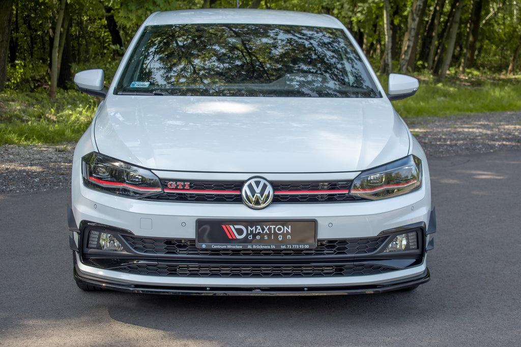 Prelungire splitter bara fata Volkswagen Polo Mk6 GTI 2017- v11 - Maxton Design