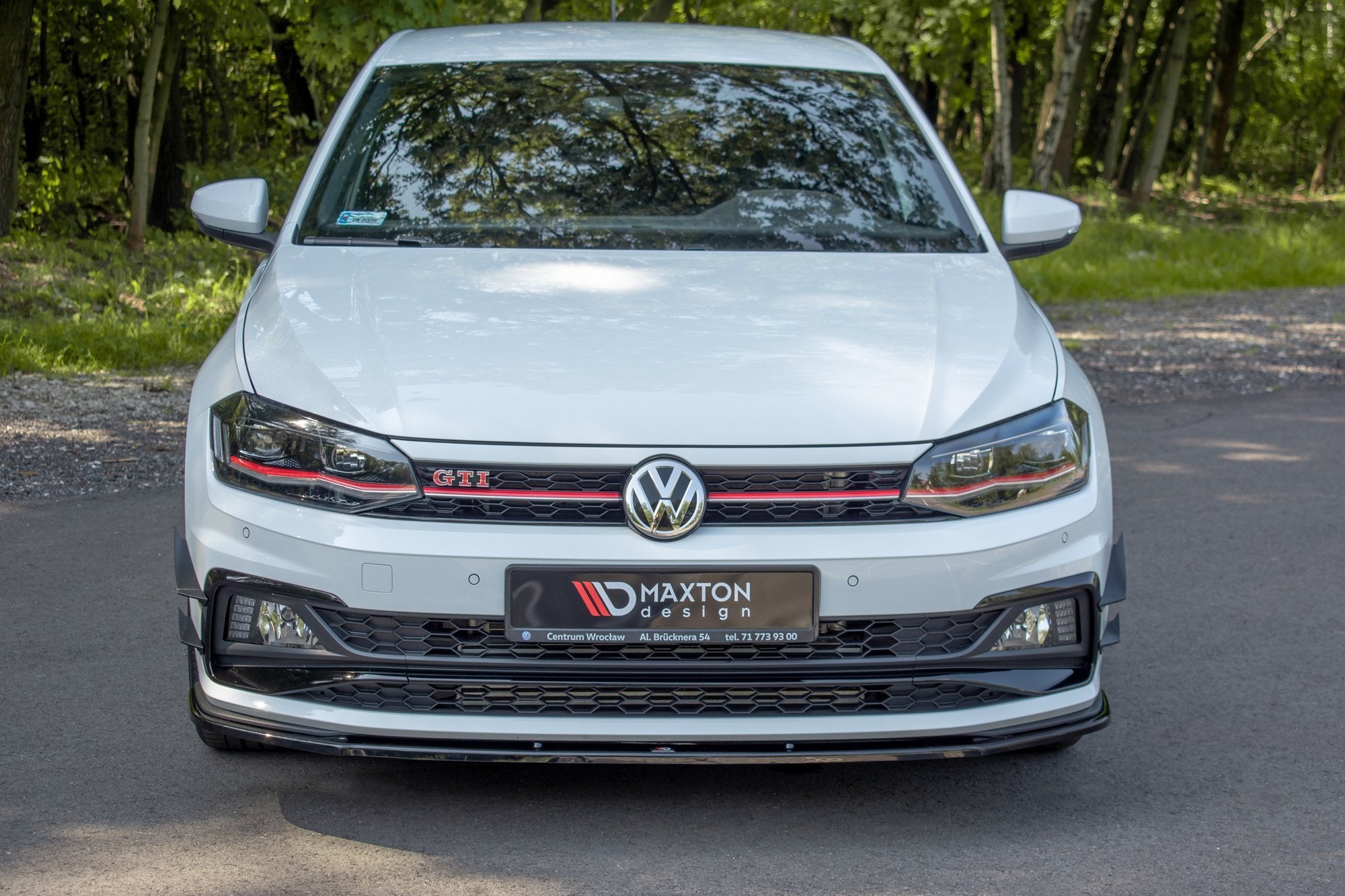 Prelungire splitter bara fata Volkswagen Polo Mk6 GTI 2017- v11 - Maxton Design