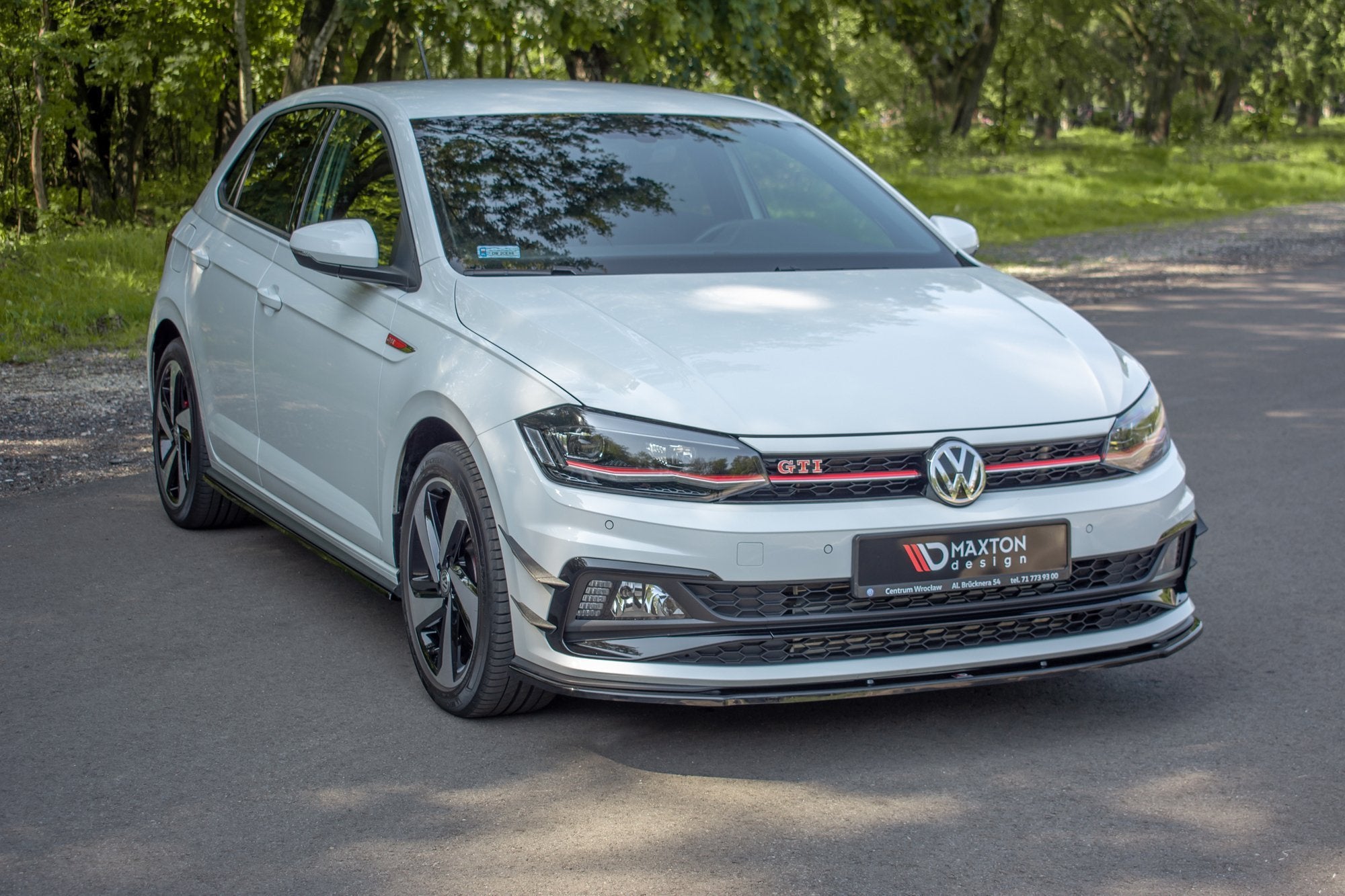 Prelungire splitter bara fata Volkswagen Polo Mk6 GTI 2017- v11 - Maxton Design