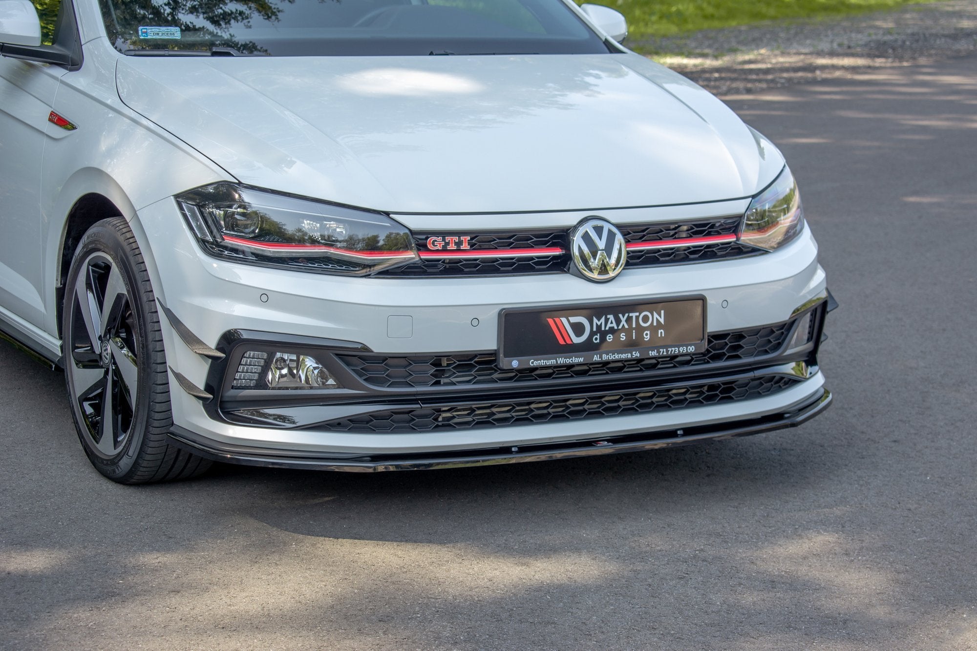 Prelungire splitter bara fata Volkswagen Polo Mk6 GTI 2017- v11 - Maxton Design