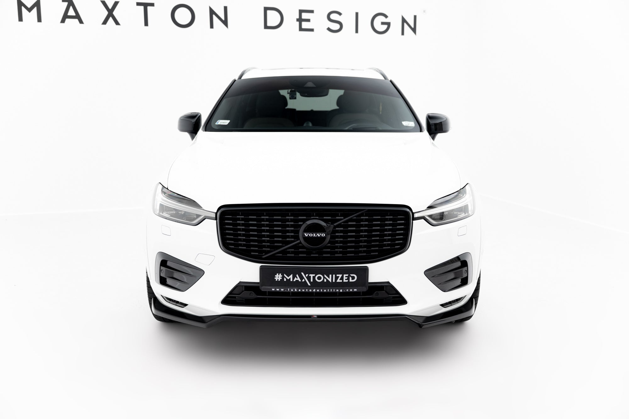 Prelungire splitter bara fata Volvo XC60 Mk2 R-Design 2017- v1 - Maxton Design