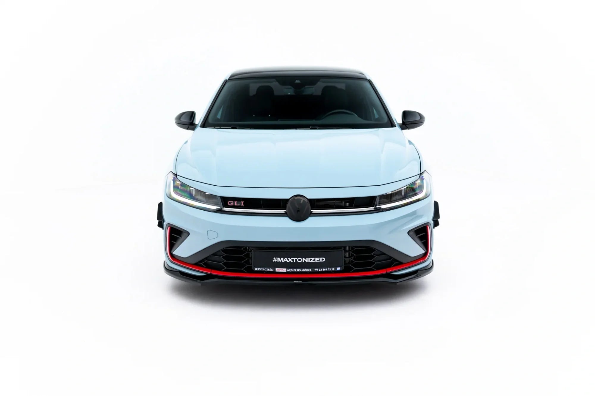 Prelungire splitter bara fata V.2 Volkswagen Jetta GLI Mk7 Facelift 2  - Maxton Design