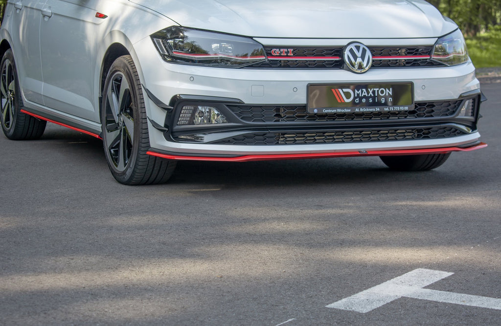 Prelungire splitter bara fata Volkswagen Polo Mk6 GTI 2017- v10 - Maxton Design