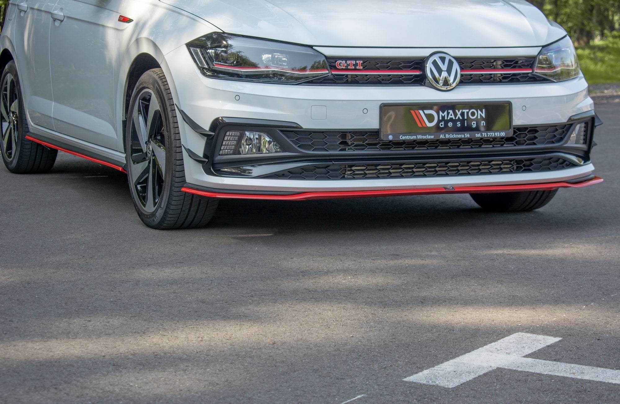 Prelungire splitter bara fata Volkswagen Polo Mk6 GTI 2017- v10 - Maxton Design