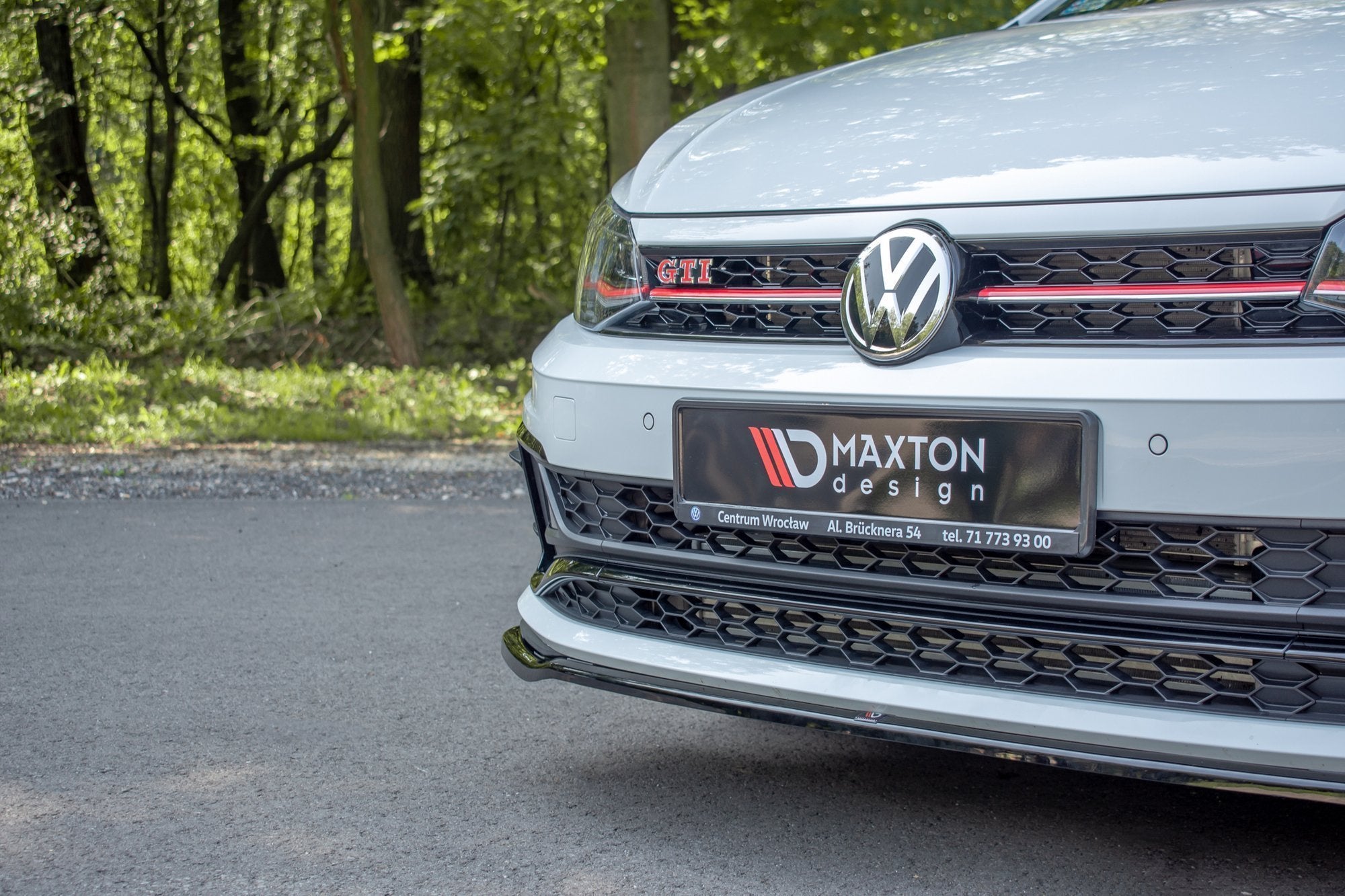 Prelungire splitter bara fata Volkswagen Polo Mk6 GTI 2017- v10 - Maxton Design