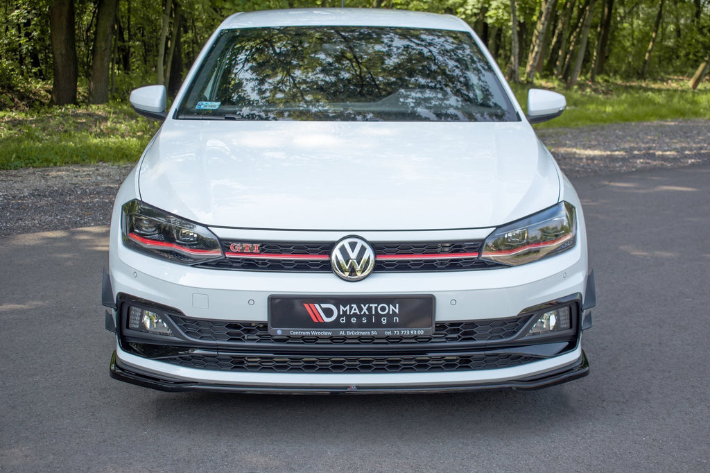 Prelungire splitter bara fata Volkswagen Polo Mk6 GTI 2017- v10 - Maxton Design