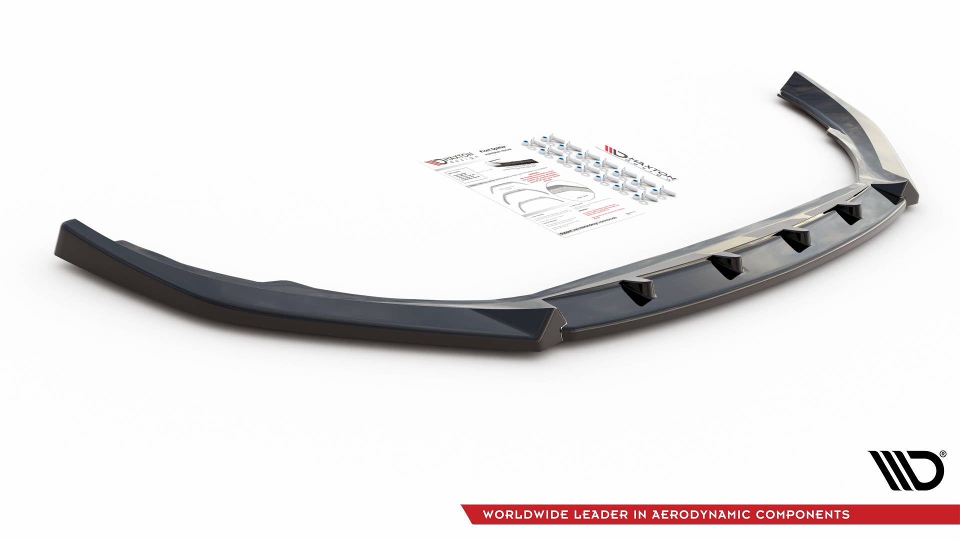 Prelungire splitter bara fata Volvo V90 Mk2 2016- v2 - Maxton Design