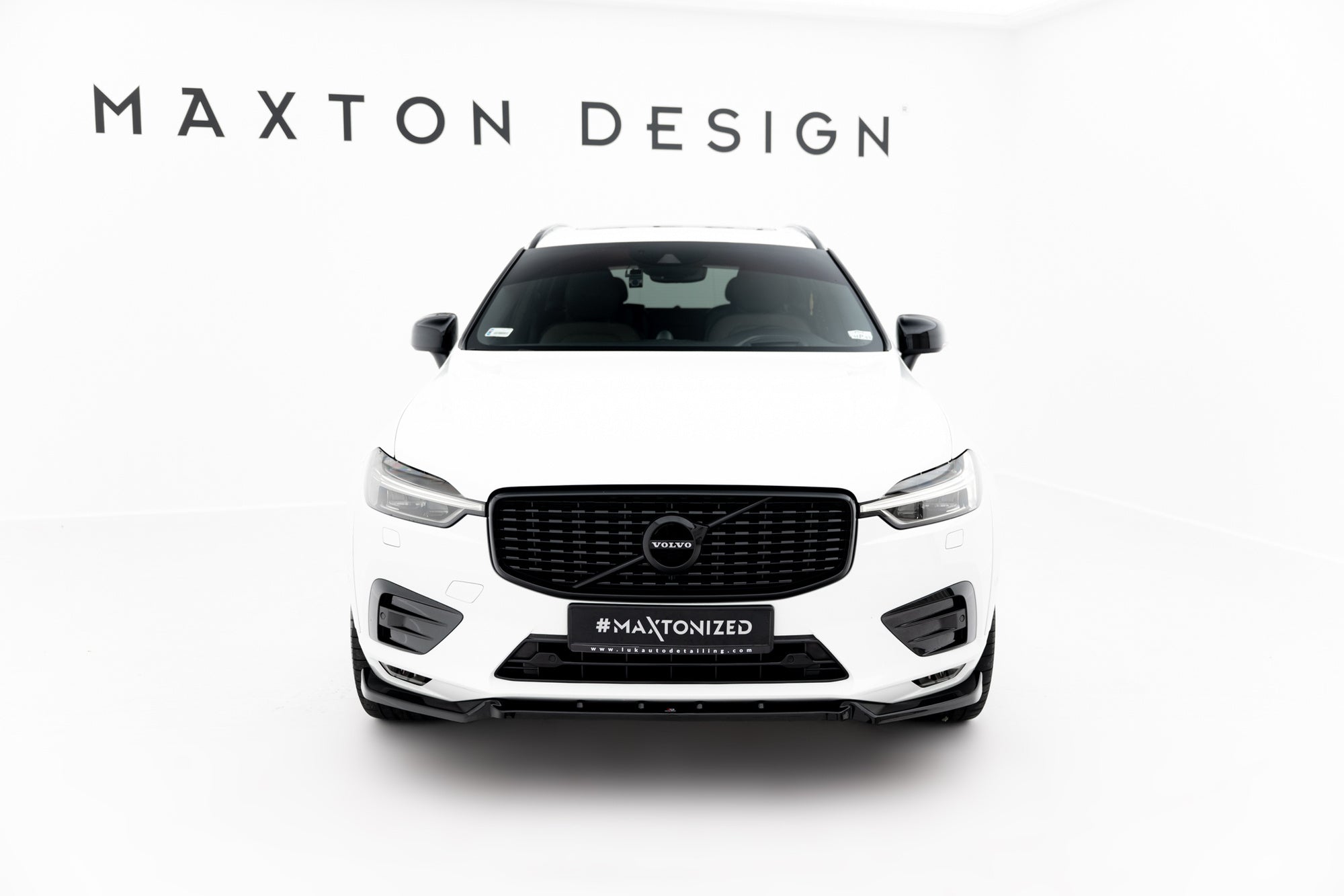 Prelungire splitter bara fata Volvo XC60 Mk2 R-Design 2017- v2 - Maxton Design