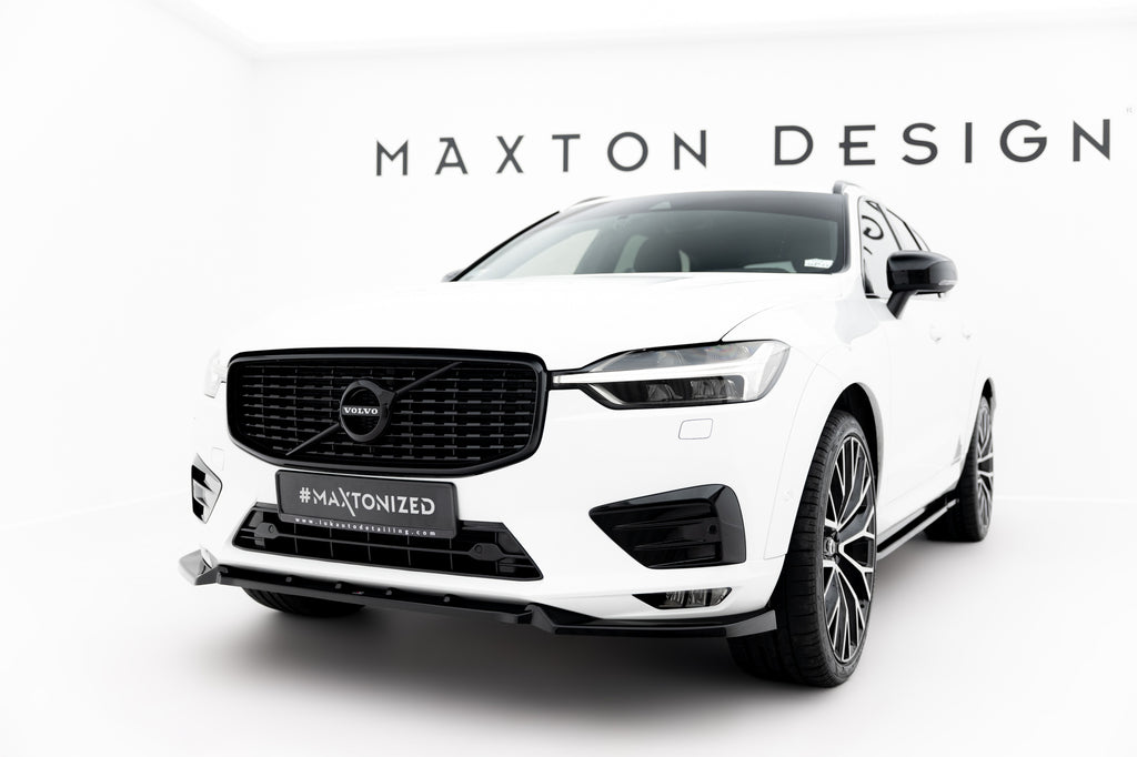 Prelungire splitter bara fata Volvo XC60 Mk2 R-Design 2017- v2 - Maxton Design