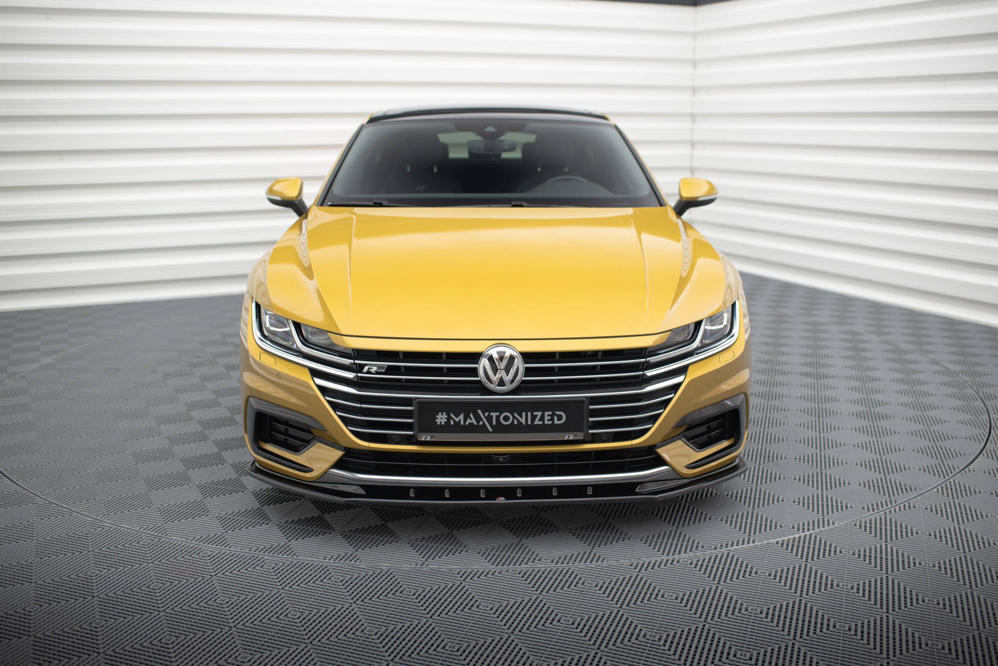 Prelungire splitter bara fata Volkswagen Arteon 2017- v3 - Maxton Design