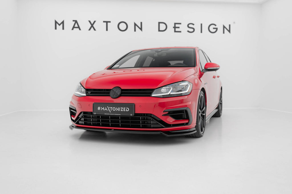 Prelungire splitter bara fata Volkswagen Golf 7 R Facelift 2017- v17 - Maxton Design
