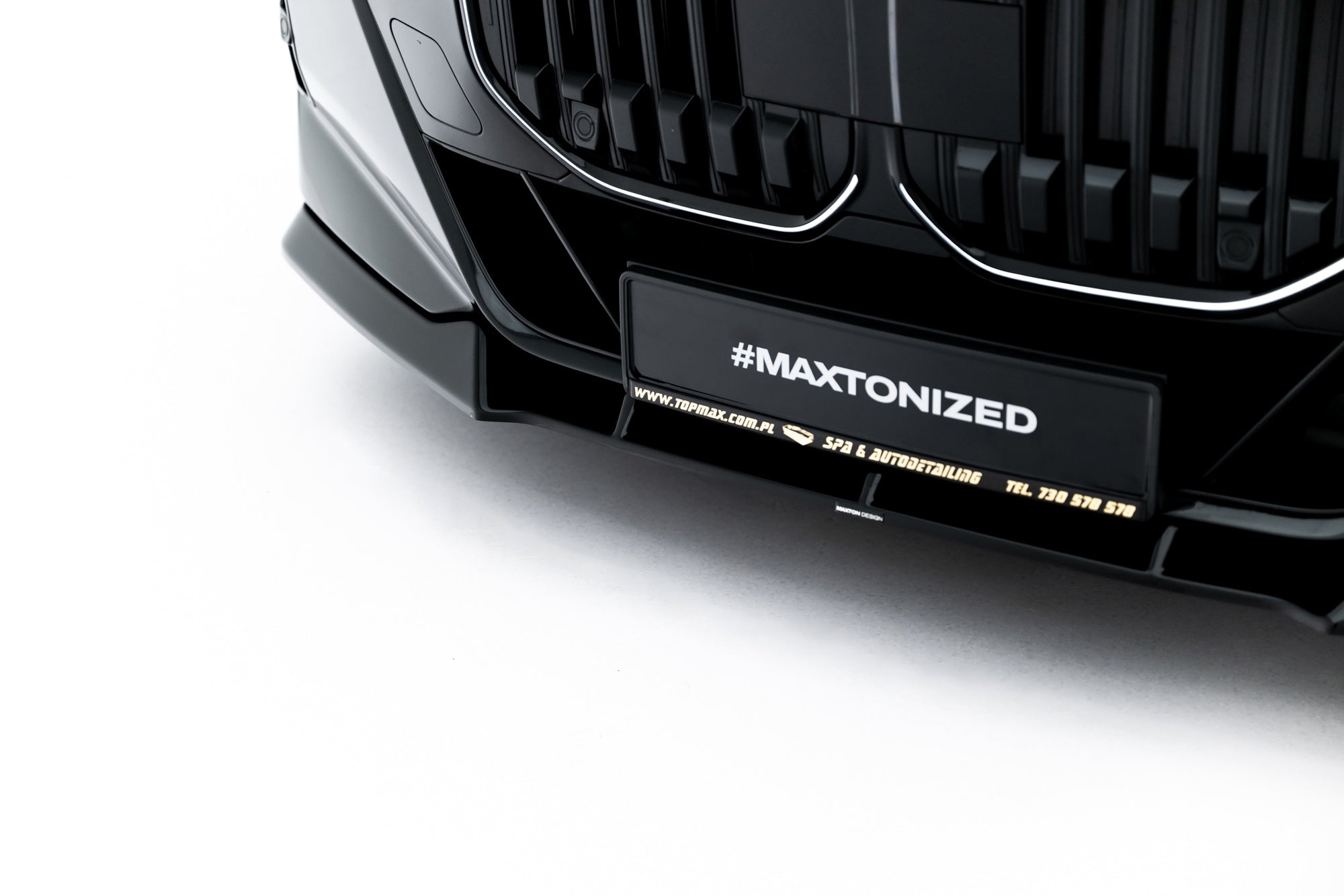 Prelungire splitter bara fata Bmw Seria 7 M-Pack / M760e / i7 M-Pack G70 2022- v6 - Maxton Design