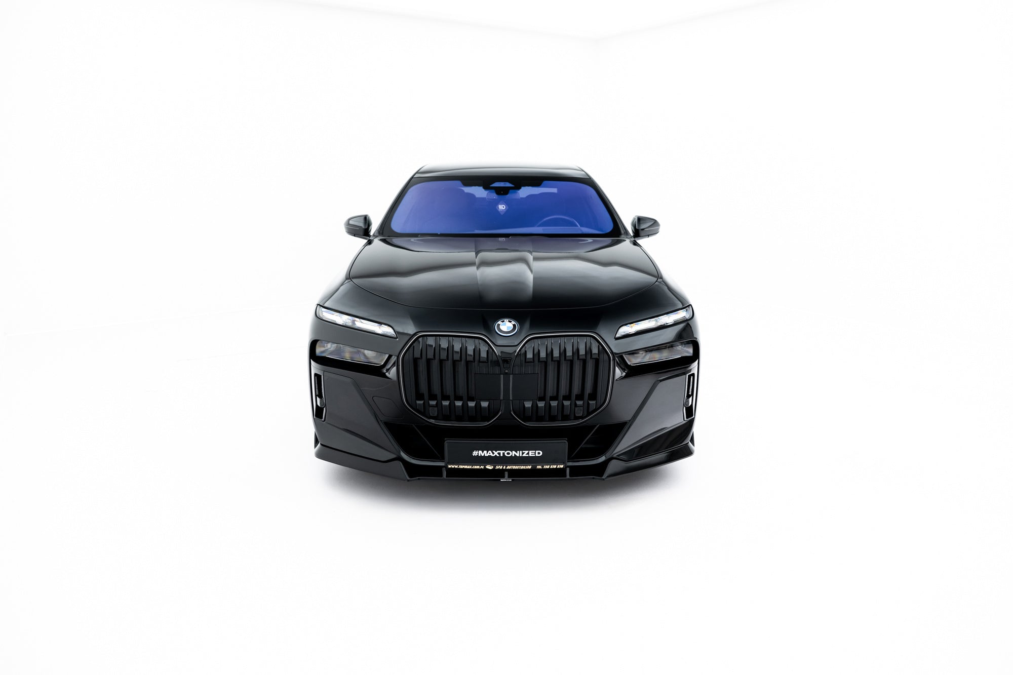 Prelungire splitter bara fata Bmw Seria 7 M-Pack / M760e / i7 M-Pack G70 2022- v6 - Maxton Design