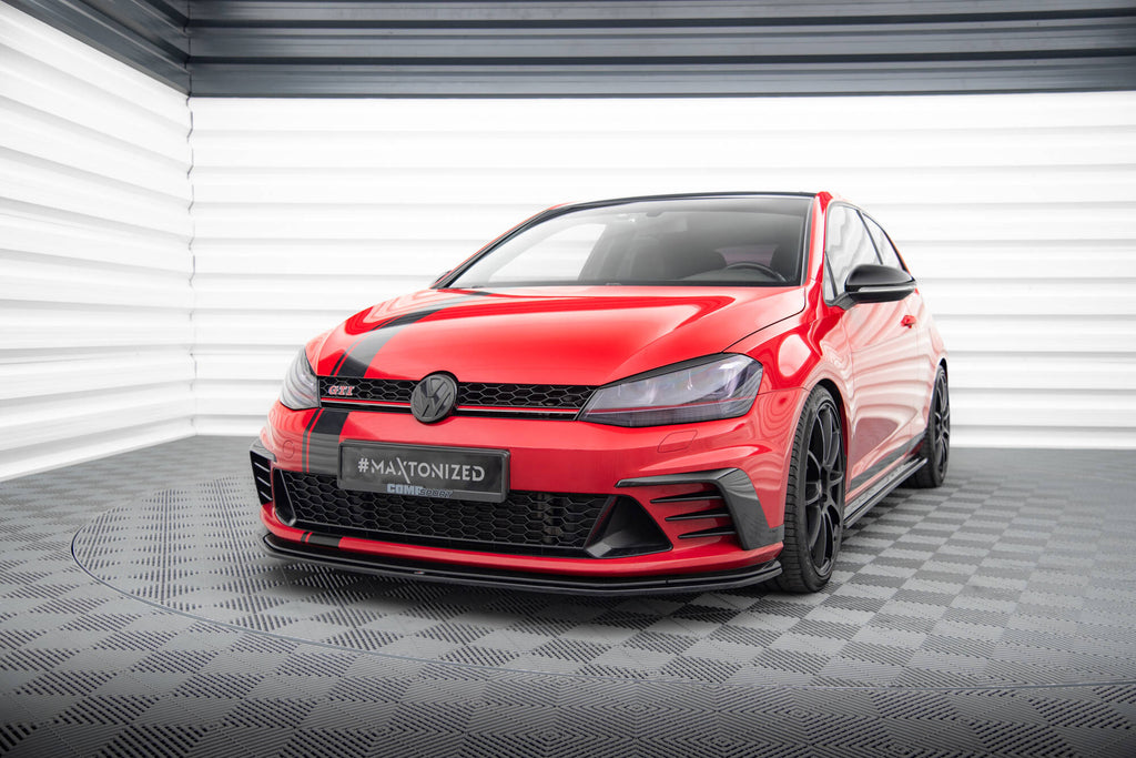 Prelungire splitter bara fata Volkswagen Golf 7 GTI Clubsport 2016-2017 v12 - Maxton Design