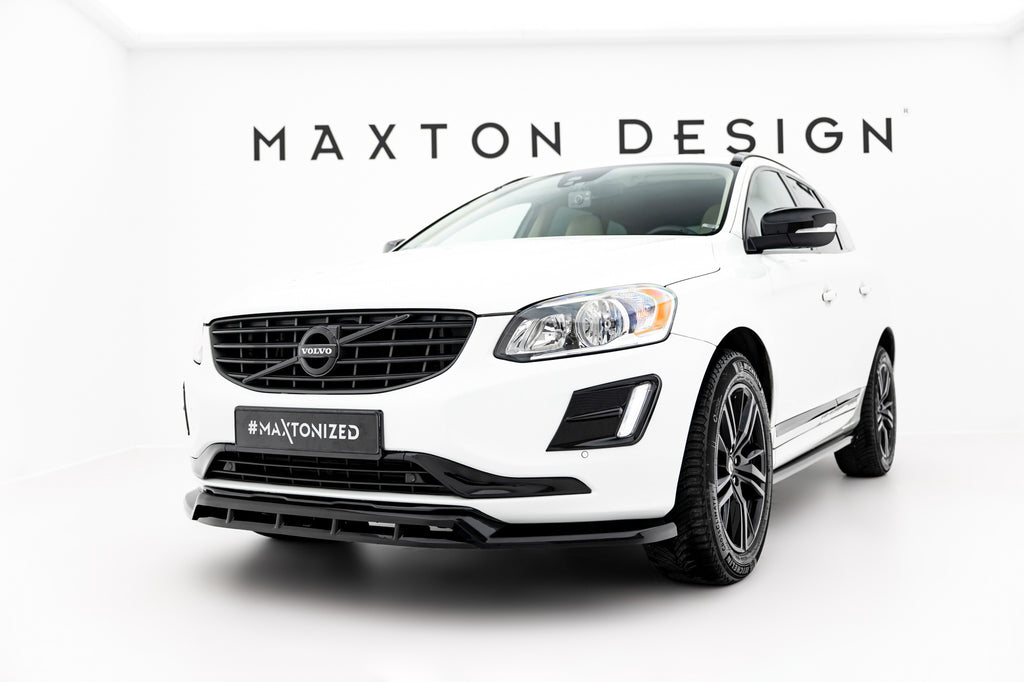 Prelungire splitter bara fata Volvo XC60 Mk1 Facelift 2013-2017 v4 - Maxton Design