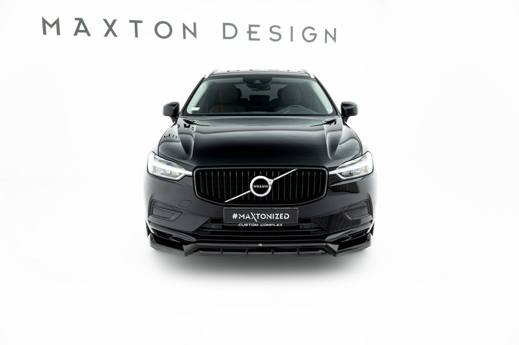 Prelungire splitter bara fata Volvo XC60 Mk2 2017-2021 v4 - Maxton Design
