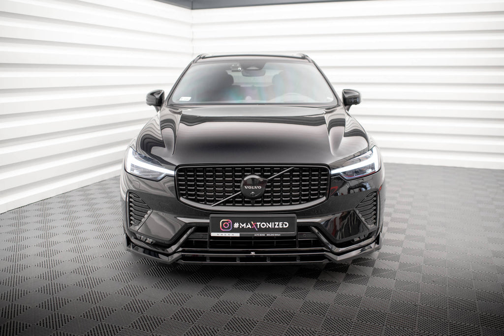 Prelungire splitter bara fata Volvo XC60 R-Design Mk2 Facelift 2021- v3 - Maxton Design