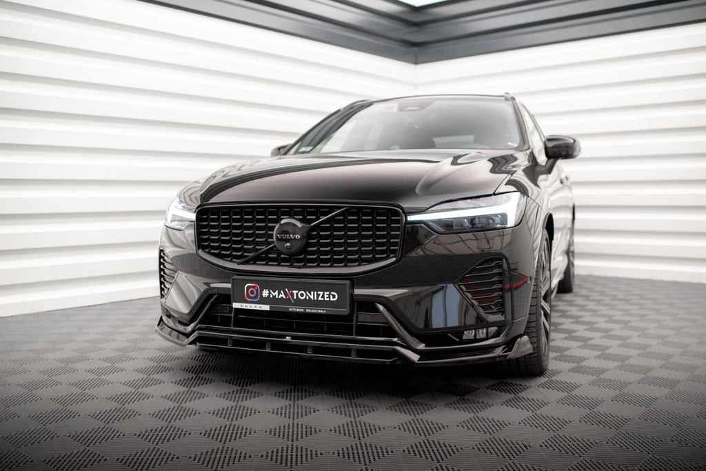 Prelungire splitter bara fata Volvo XC60 R-Design Mk2 Facelift 2021- v3 - Maxton Design