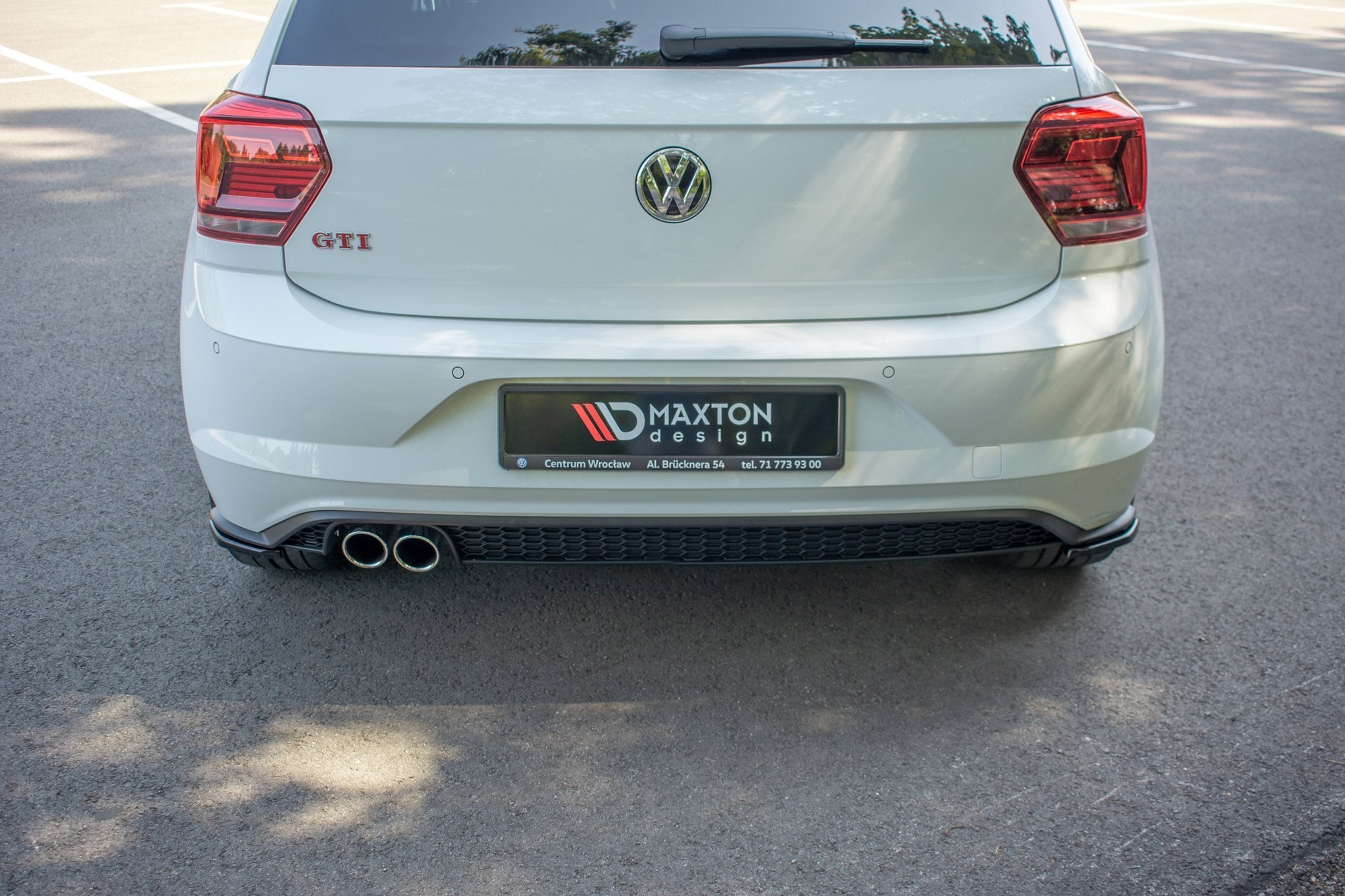 Prelungire splitter bara spate Volkswagen Polo Mk6 GTI 2017- v6 - Maxton Design