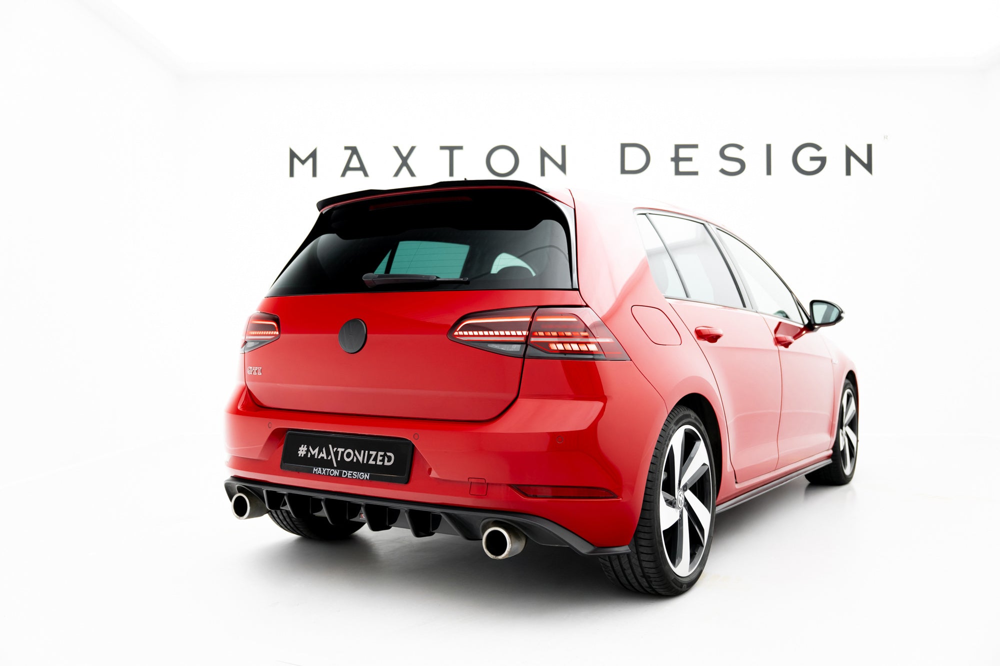 Prelungire difuzor bara spate Volkswagen Golf 7 GTI Facelift 2017- v6 - Maxton Design