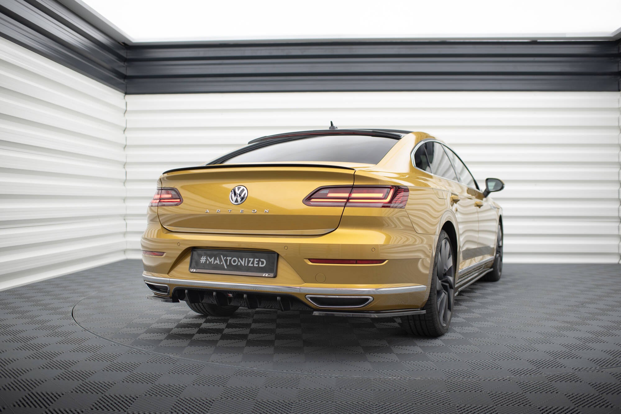 Prelungire difuzor bara spate Volkswagen Arteon 2017- v2 - Maxton Design