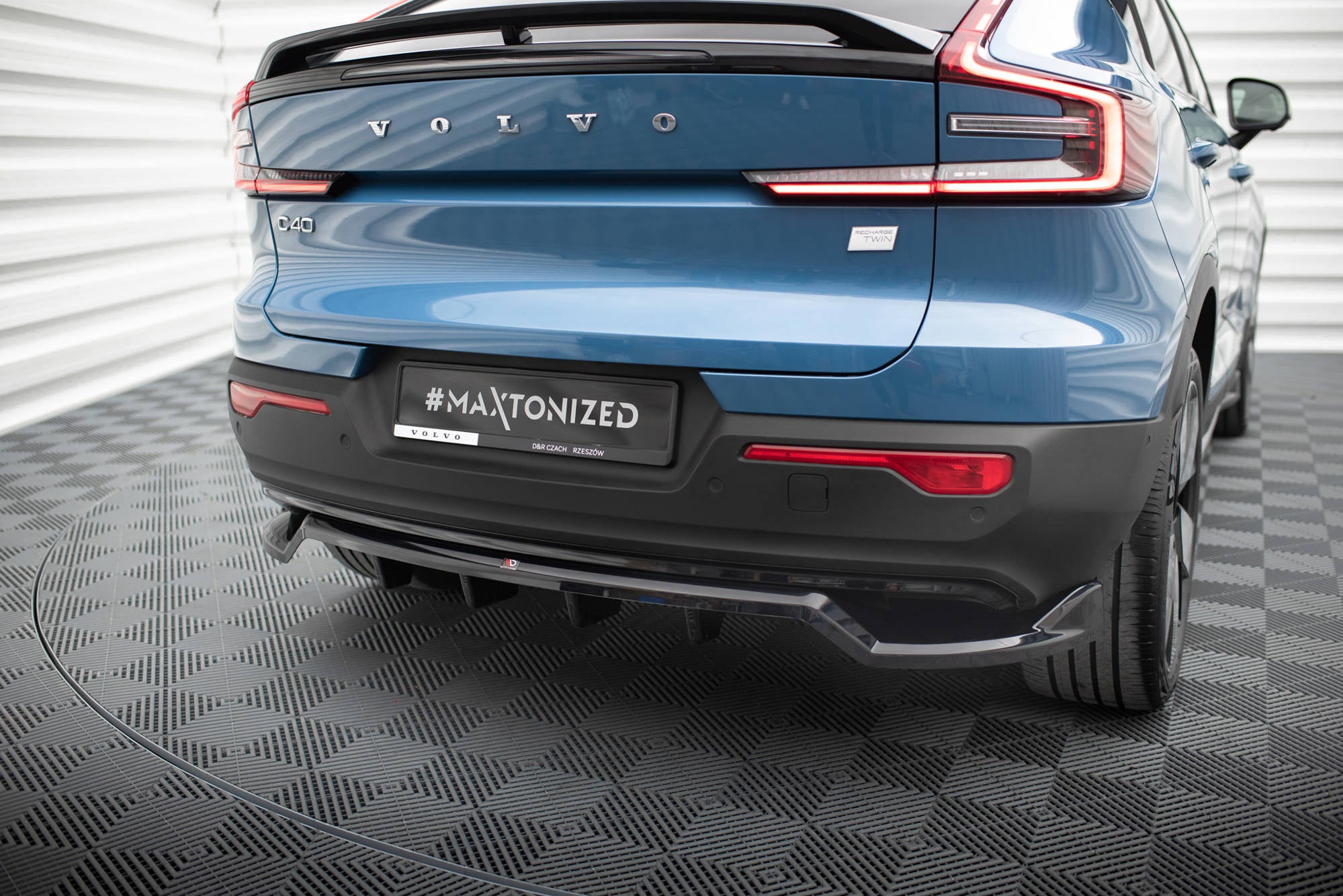 Prelungire splitter bara spate Volvo C40 Mk1 2021- v1 - Maxton Design