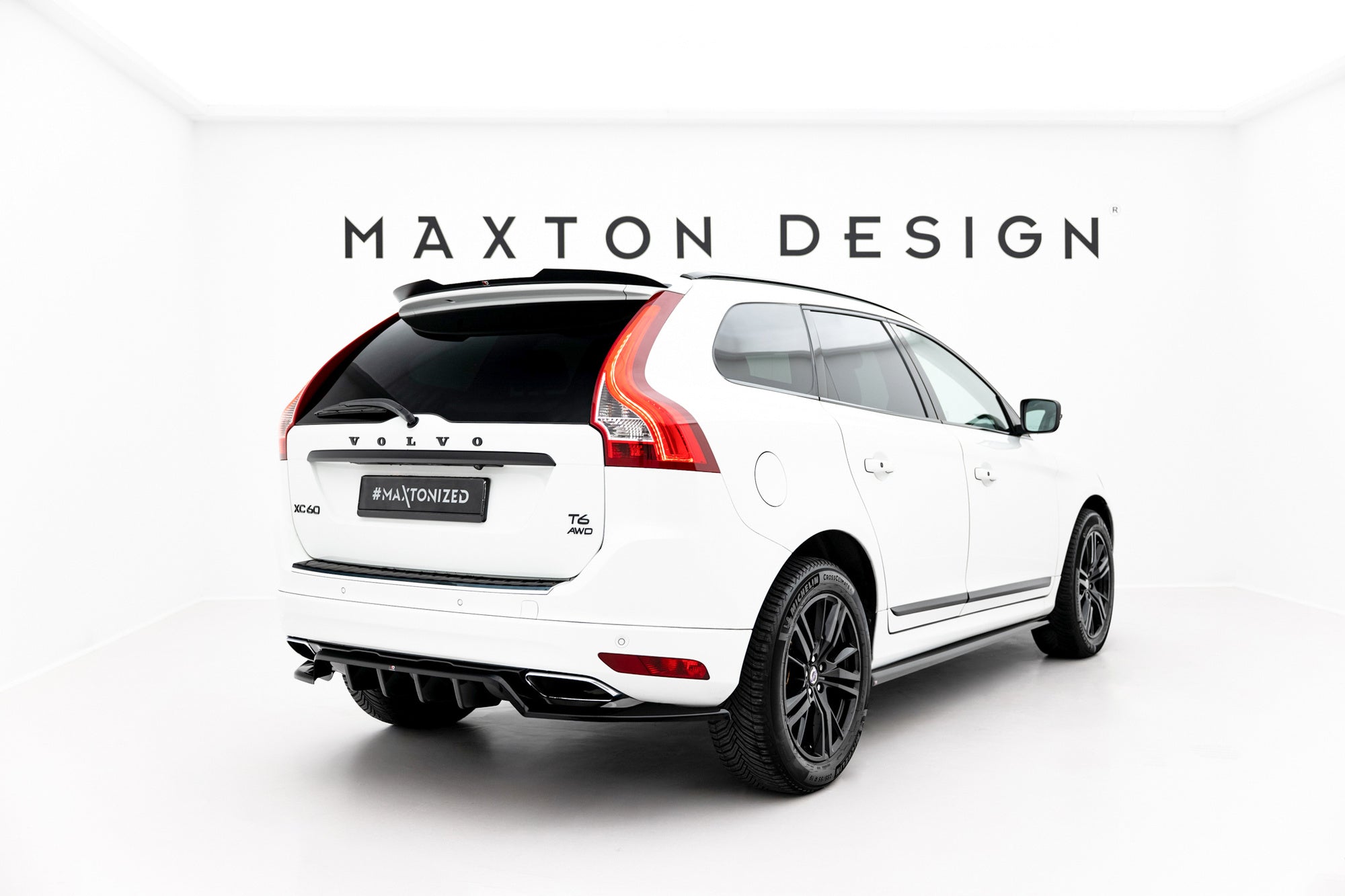 Prelungire splitter bara spate Volvo XC60 Mk1 Facelift 2013-2017 v5 - Maxton Design