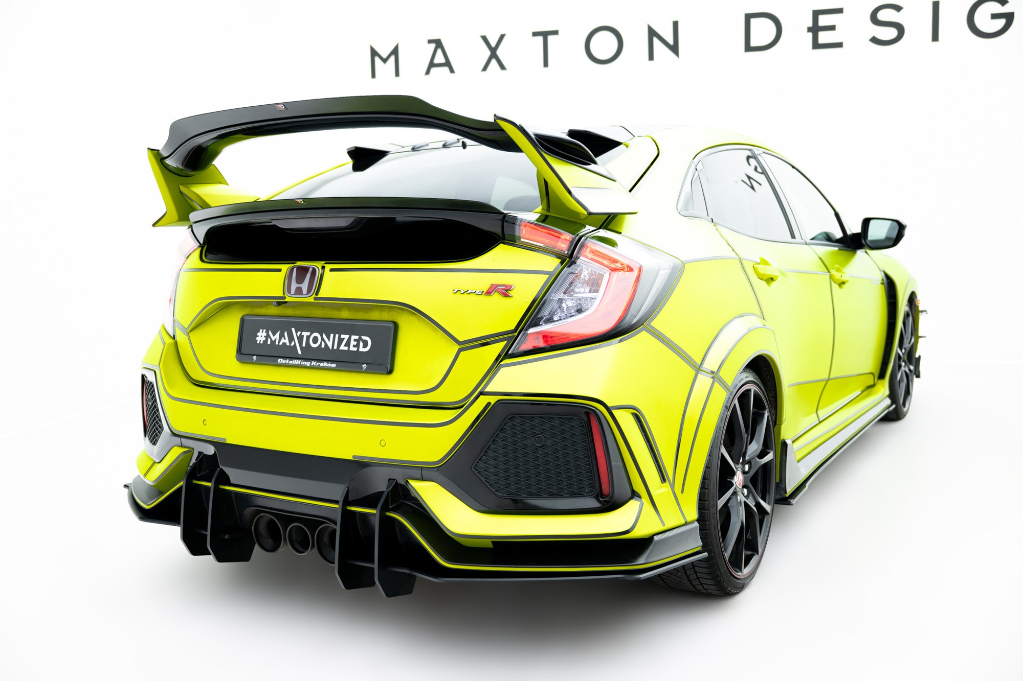 Adaos eleron Honda Civic X Type R 2017-2022 v3 - Maxton Design