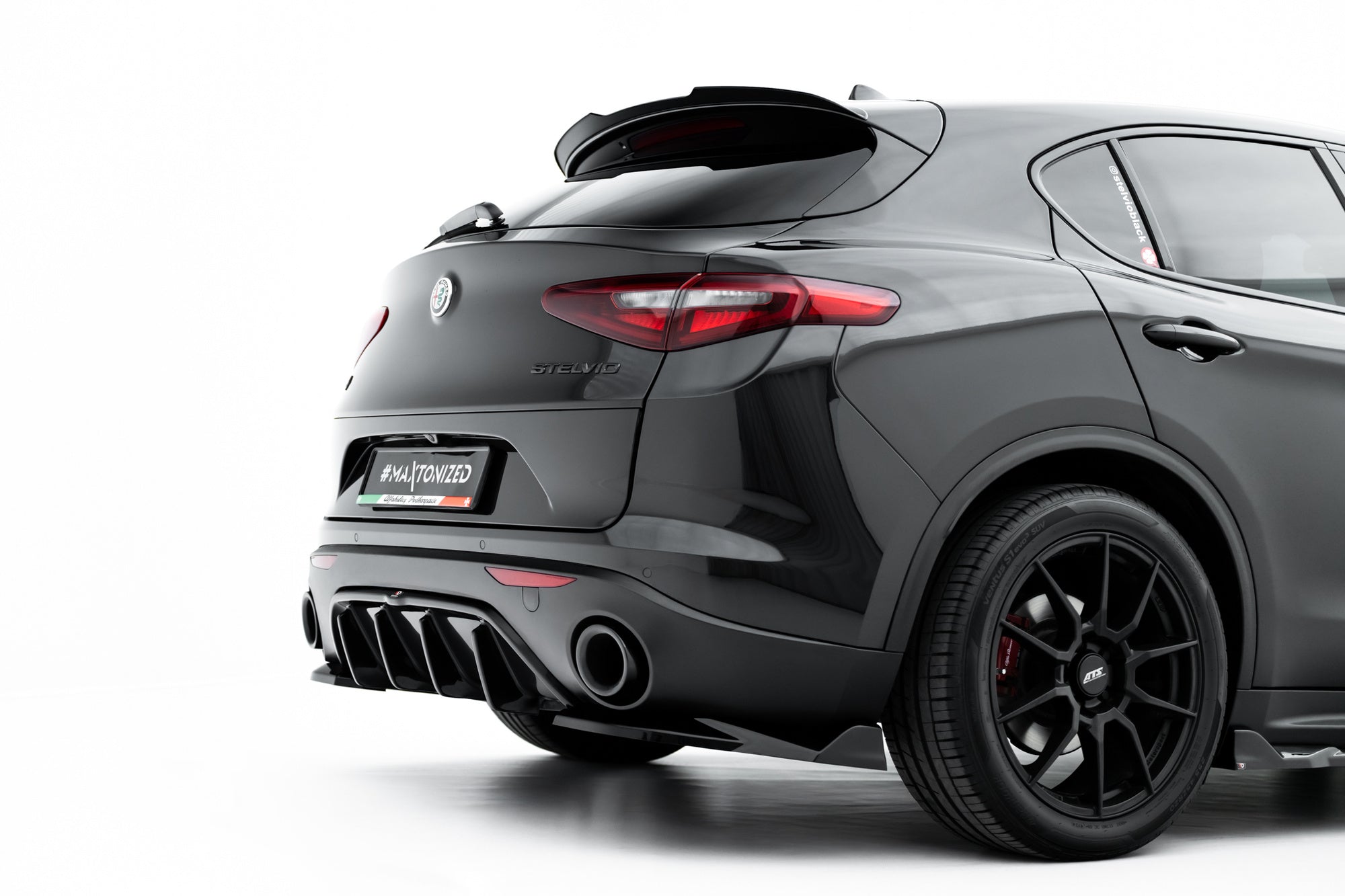 Pachet Exterior Prelungiri Body kit tuning Alfa Romeo Stelvio Mk1 2016-2022 v3 - Maxton Design