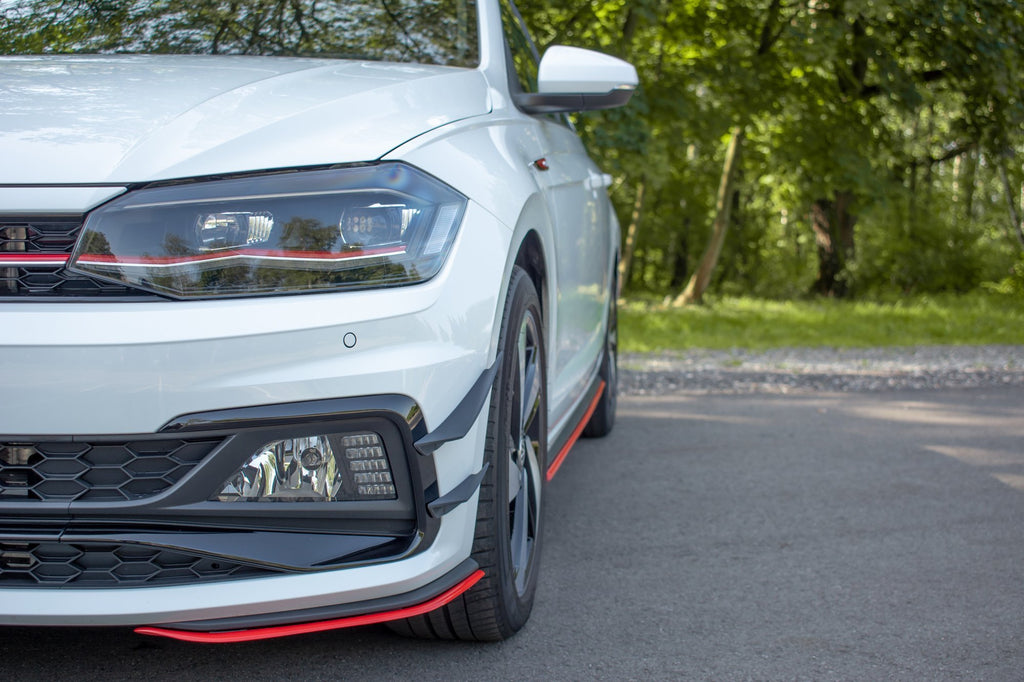Prelungire splitter bara fata Volkswagen Polo Mk6 GTI 2017- v9 - Maxton Design