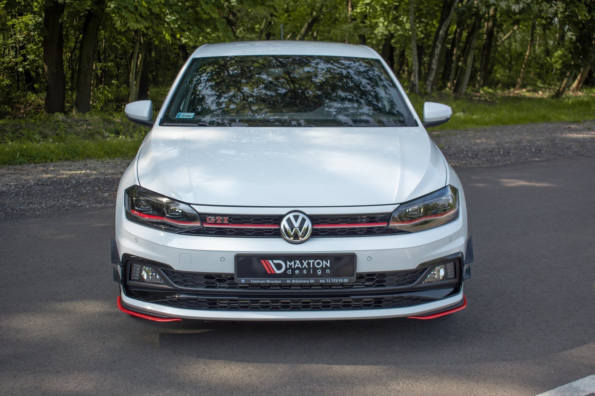 Prelungire splitter bara fata Volkswagen Polo Mk6 GTI 2017- v9 - Maxton Design