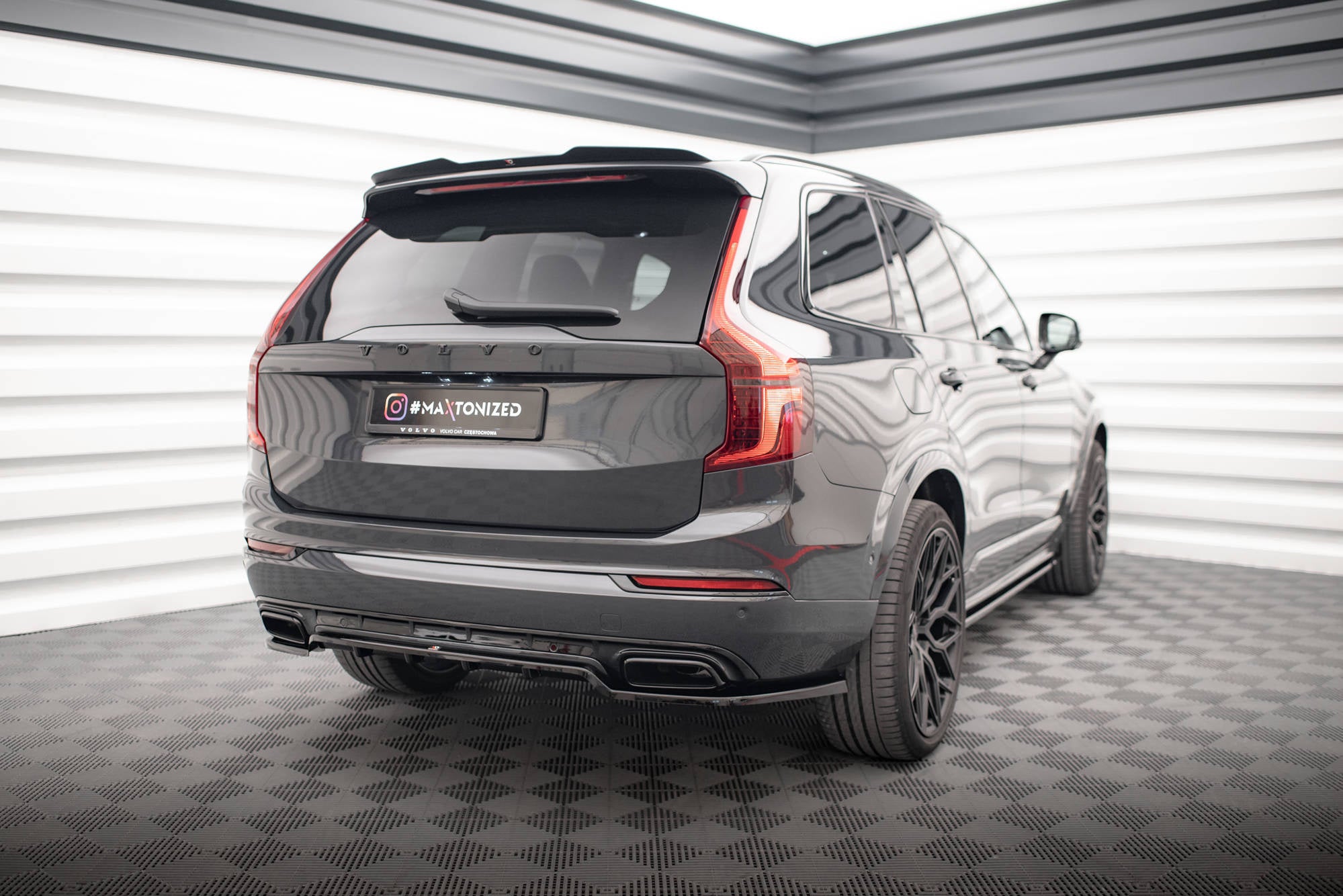Eleron spoiler cap Volvo XC90 R-Design Mk2 Facelift 2019- v1 - Maxton Design
