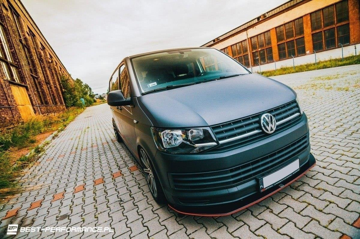 Prelungire splitter bara fata Volkswagen T6 2015- v1 - Maxton Design