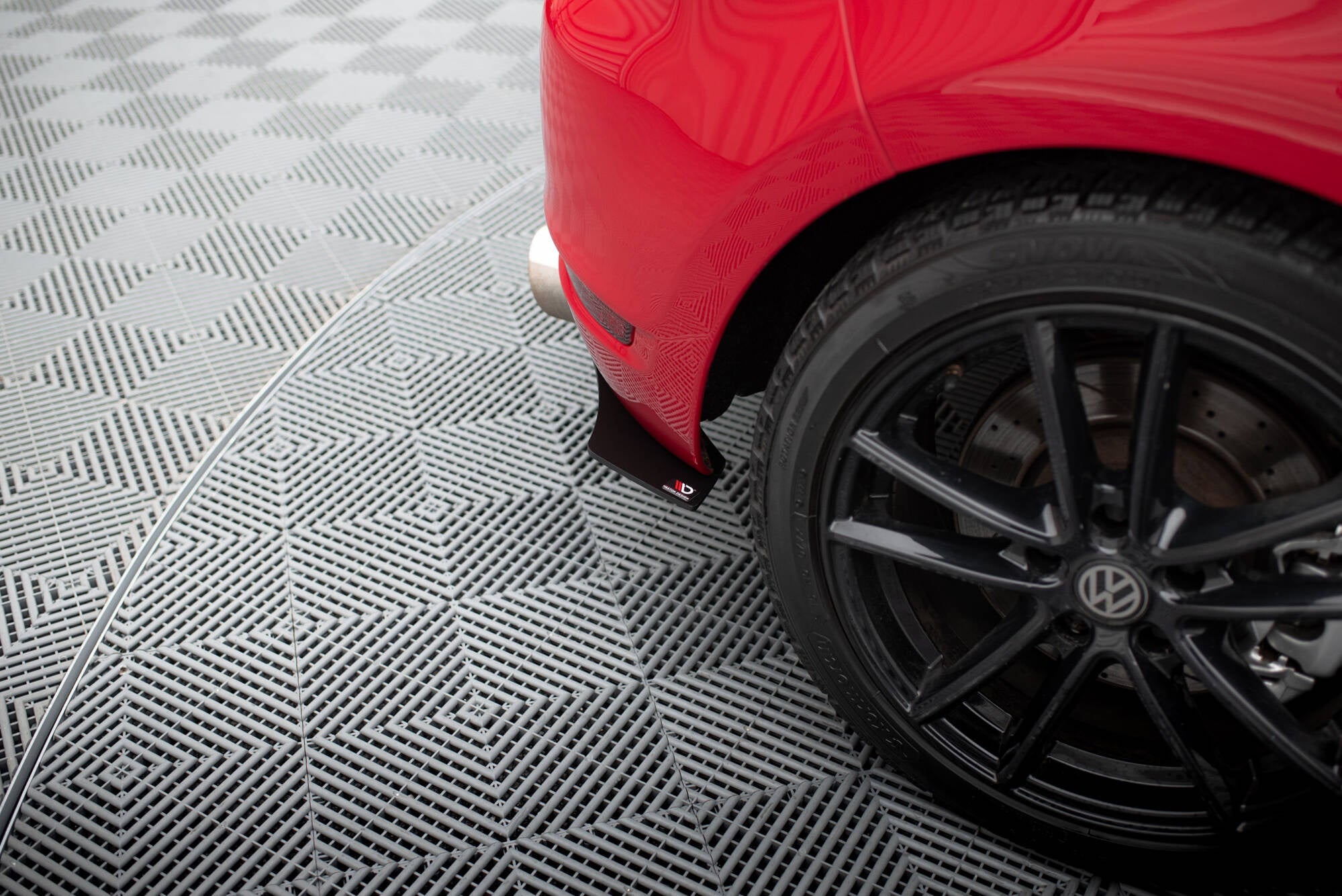 Prelungire splitter difuzor bara spate Volkswagen Golf 6 GTI 35TH 2008-2012 v5 - Maxton Design